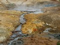 There were geothermal features in Krysuvik that reminded us of Yellowstone. The heat, the smell, and colors.