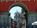 Arches around Plaza Mayor.