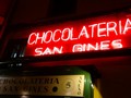 We found another chocolateria. This one was in an alley and open all night long.