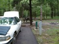 Our campsite in Meeman Shelby State Park, north of Memphis, TN.