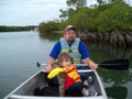 Canoeing the mangroves at John Pennekamp State Park on Key Largo.