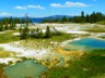 An overview of West Thumb, one of the most unstable parts of the Yellowstone landscape.