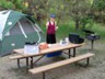 Cooking dinner at our sunken camp at Theodore Roosevelt NP.