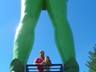 The mighty Jolly Green Giant overseeing his dominions in the cereal country of Blue Earth, MN.