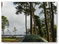 Our campsite at the more exclusive St. Andrews SP near Panama City Beach.