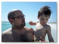 Andrew and Daddy at Grayton Beach SP.