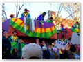 Some members of the Thoth Krewe throwing from their floats.