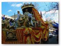 The king of the Thoth parade, one of the more wild parades in Nola.