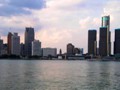 Detroit, U.S.A., in all her glory from the Canada side of the river.