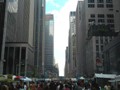 The best part of Manhattan was the street fair on the Avenue of the Americas.