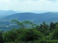 The blue hills that inspired Jefferson in Charlottesville, Virgina.