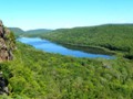 Beautiful Lake of the Clouds in the Porcupine Mountains. 