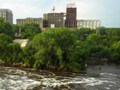 Most of the area around the former St. Anthony Falls was delapidated cereal and flour mills.