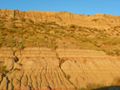 The south unit's badlands at sunset.