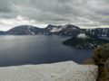 Crater Lake and Wizard Island in Crater Lk NP.