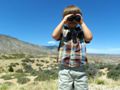 Andrew looking out for bighorn sheep and wild horses.