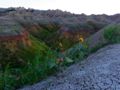Night descends on the Badlands near Wall, SD.184