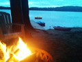 Fire on the lake.... another luxury of staying at Maple.